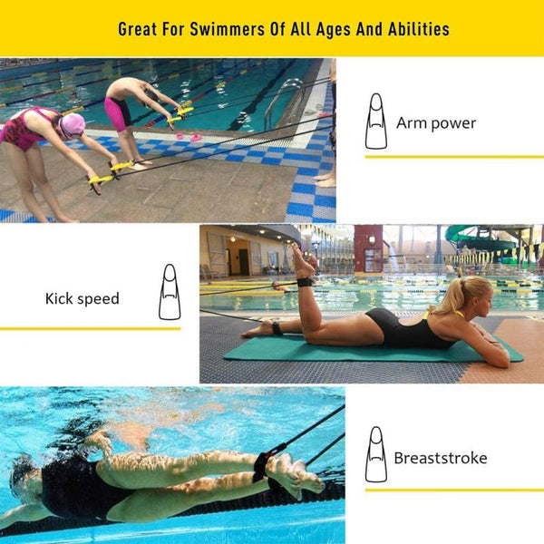Hot Adjustable Swim Training Resistance Elastic Belt