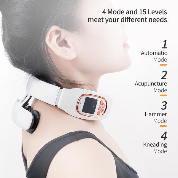 6 Heads Smart Electric Neck and Back Pulse Massager