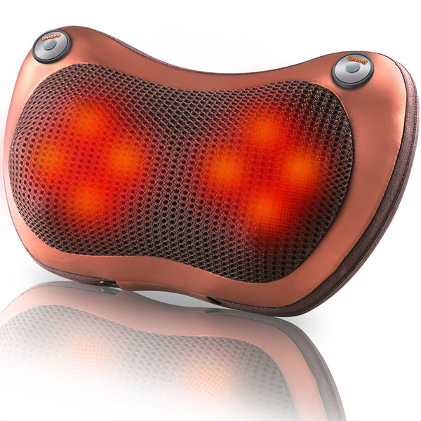 Electric Relaxation Massage Pillow Vibrator Neck Shoulder Back Heating Kneading Infrared therapy Massager